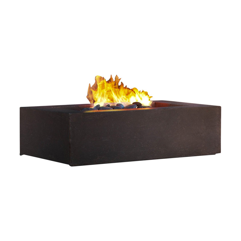 Real Flame Baltic Concrete Natural Gas Fire Pit Table & Reviews Wayfair